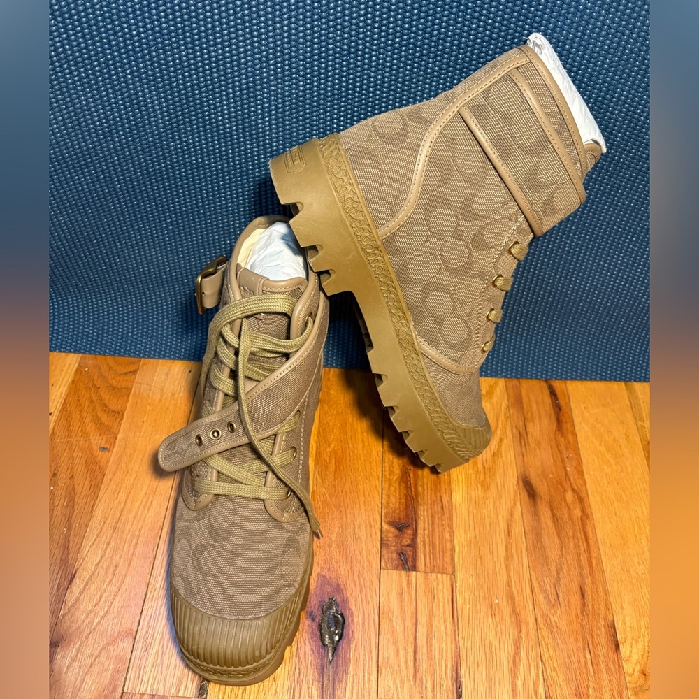 Coach trooper boat ankle boots boots sneakers men's - Picture 2 of 5